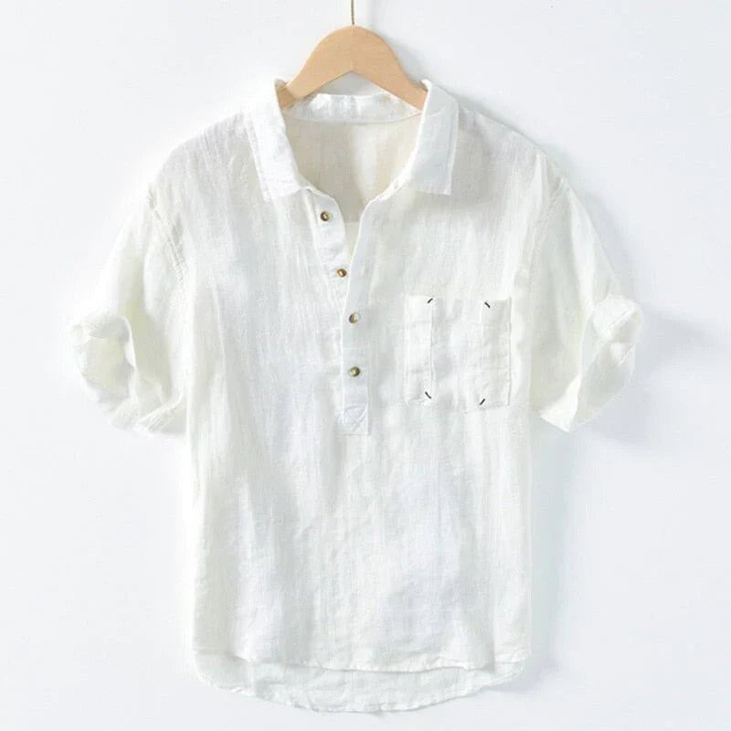 Chemise rétro en lin Ralf Simons
