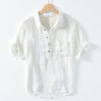 Chemise rétro en lin Ralf Simons
