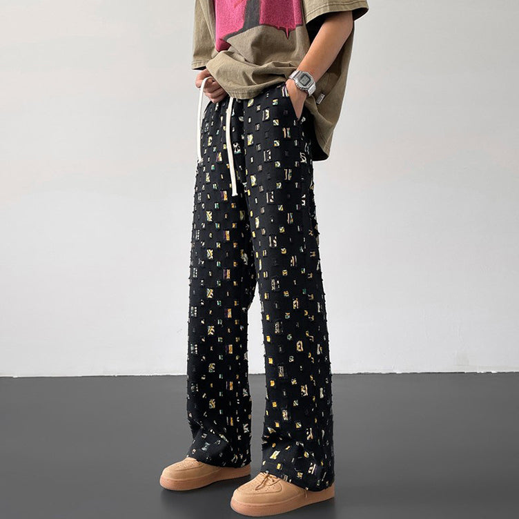 Pantalon coupe droite Marcello Mosaic