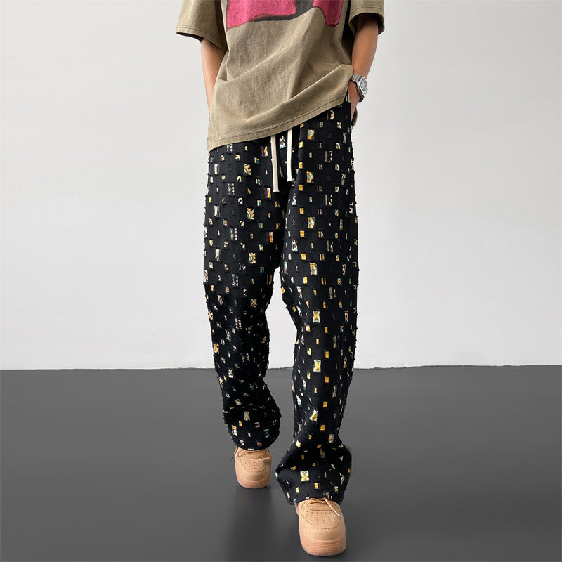 Pantalon coupe droite Marcello Mosaic