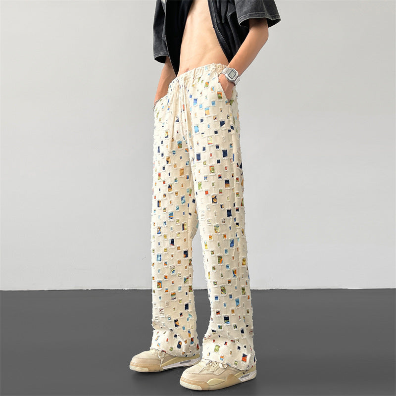 Marcello Mosaic Straight Fit Pants