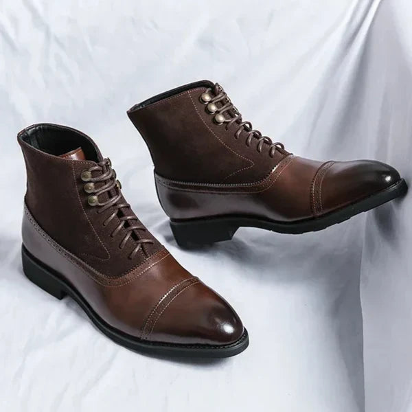 BOTTINES À LACETS EN CUIR LOS MUERTOS