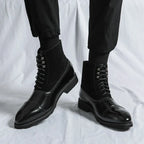 BOTTINES À LACETS EN CUIR LOS MUERTOS