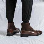 BOTTINES À LACETS EN CUIR LOS MUERTOS