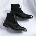 BOTTINES À LACETS EN CUIR LOS MUERTOS