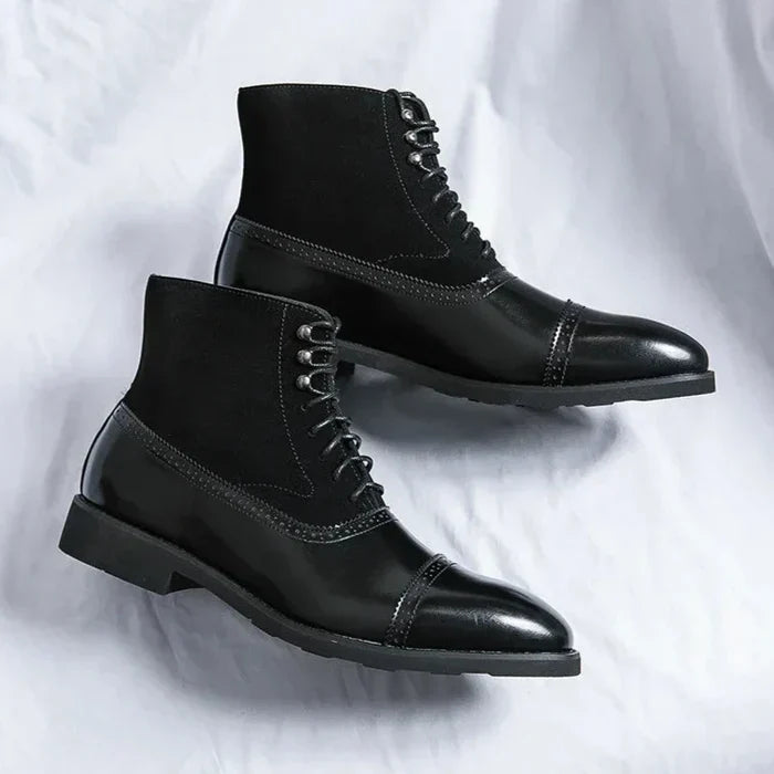 BOTTINES À LACETS EN CUIR LOS MUERTOS