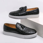 Mocassin en cuir gaufré Lacroix