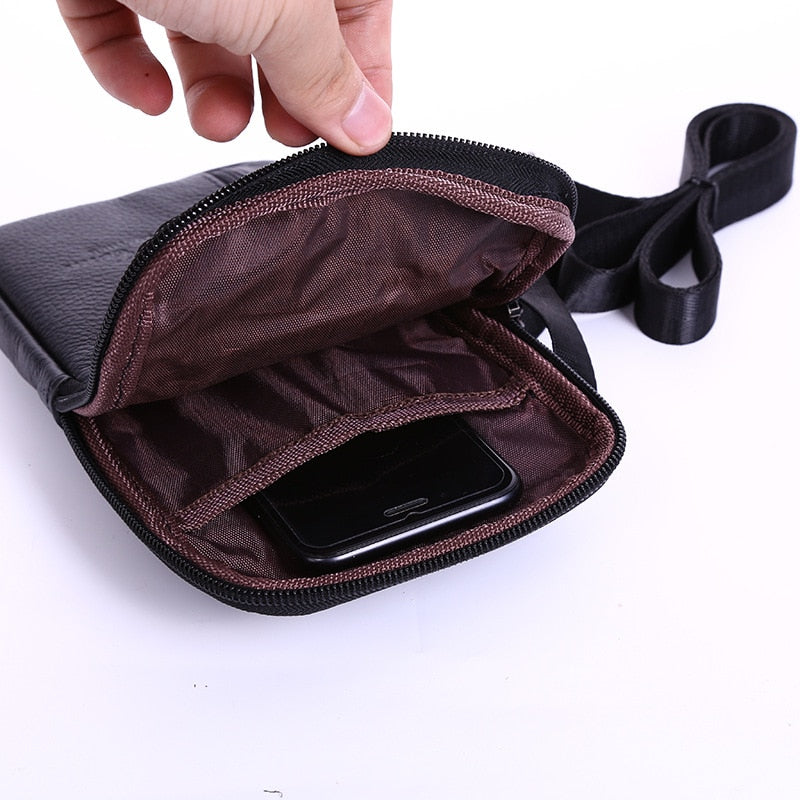 Genuine Leather Men's Shoulder Bag