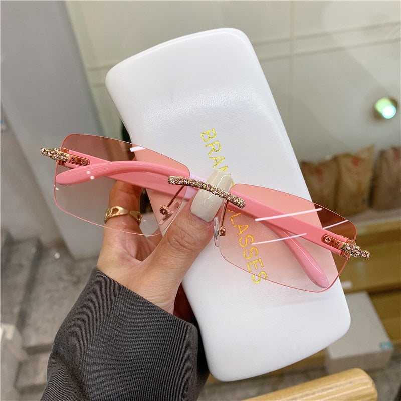 Luxury Women's Studded Sunglasses - UV400 Protection