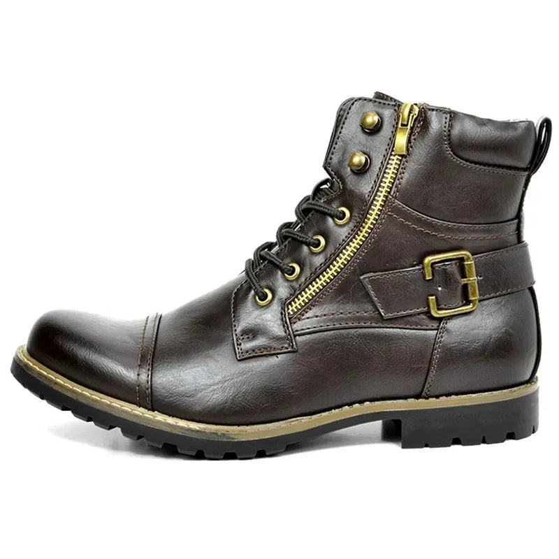 BOTTINES À LACETS EN CUIR LANCASTER