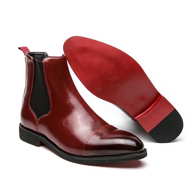 Bottes en cuir véritable Leonardo Scabusi