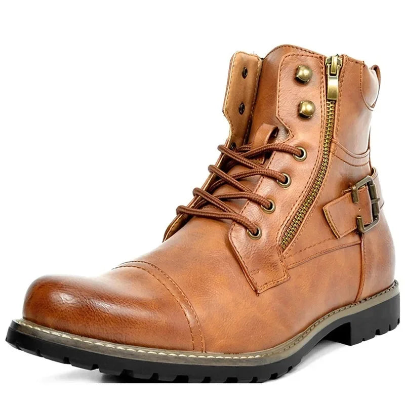 BOTTINES À LACETS EN CUIR LANCASTER
