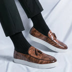 Mocassin en cuir gaufré Lacroix