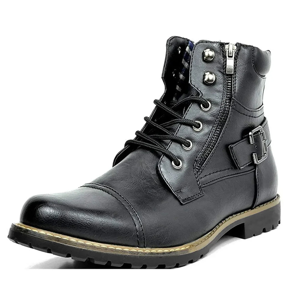 BOTTINES À LACETS EN CUIR LANCASTER