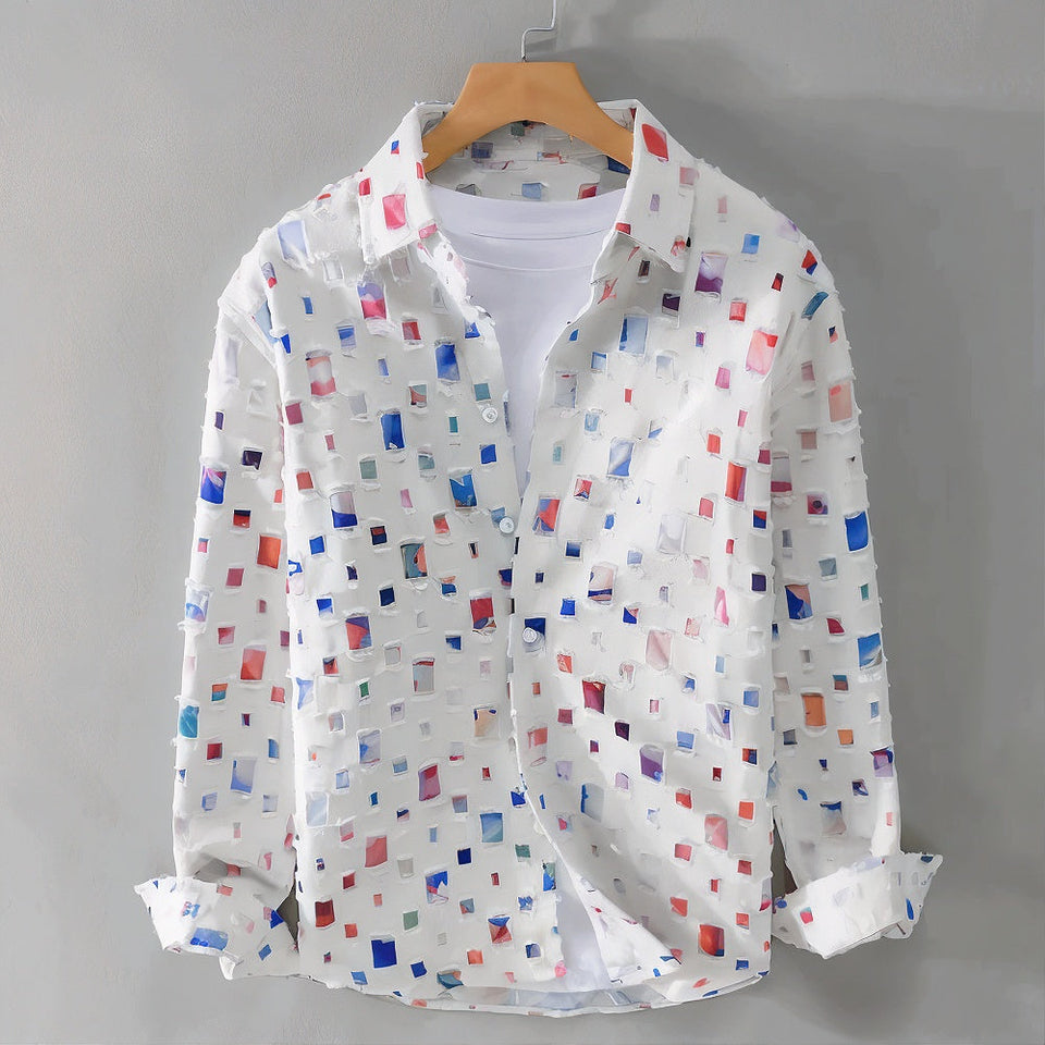 Chemise en jean effiloché Alexander Chavelir
