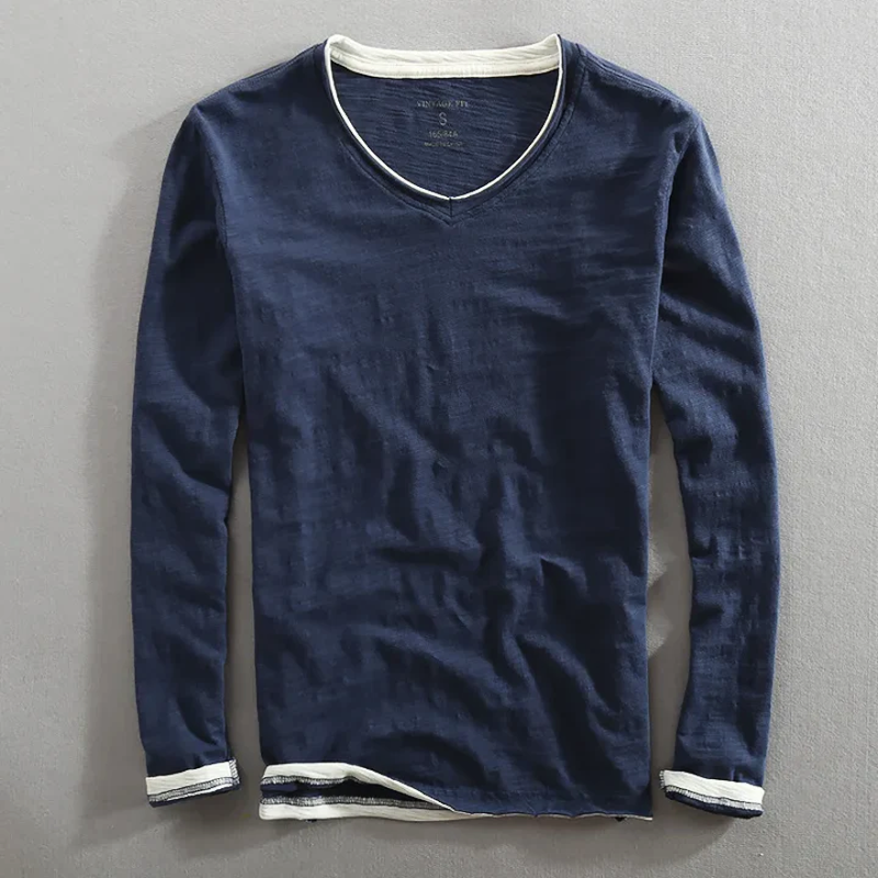 Chemise à manches longues en coton Ryoku
