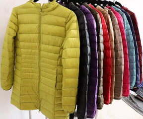 Women's Puffer Goose Down Overcoat - Portable