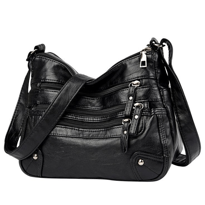 Multilayer Leather Women's Bag