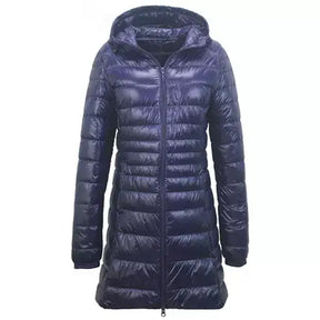Women's Puffer Goose Down Overcoat - Portable