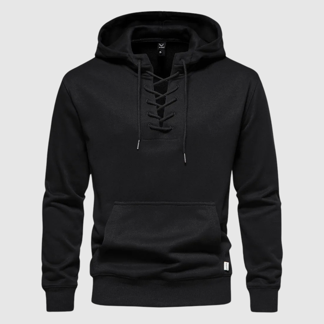 Sweat à capuche Valhalla en coton à lacets