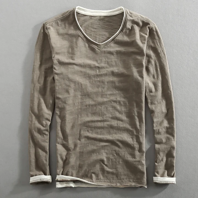 Chemise à manches longues en coton Ryoku