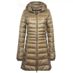 Women's Puffer Goose Down Overcoat - Portable