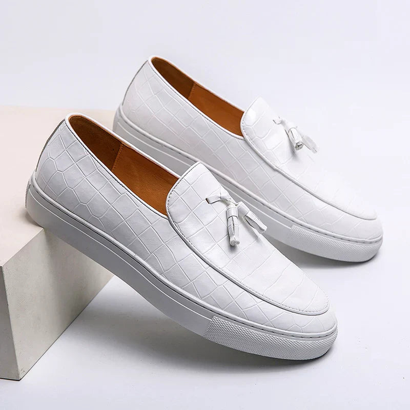 Mocassin en cuir gaufré Lacroix