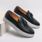 Mocassin en cuir gaufré Lacroix