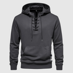 Sweat à capuche Valhalla en coton à lacets
