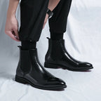 Bottes en cuir véritable Leonardo Scabusi