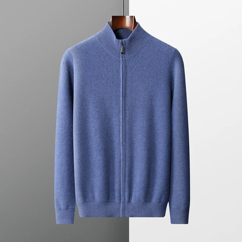 Pull zippé en cachemire Charles