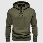 Sweat à capuche Valhalla en coton à lacets