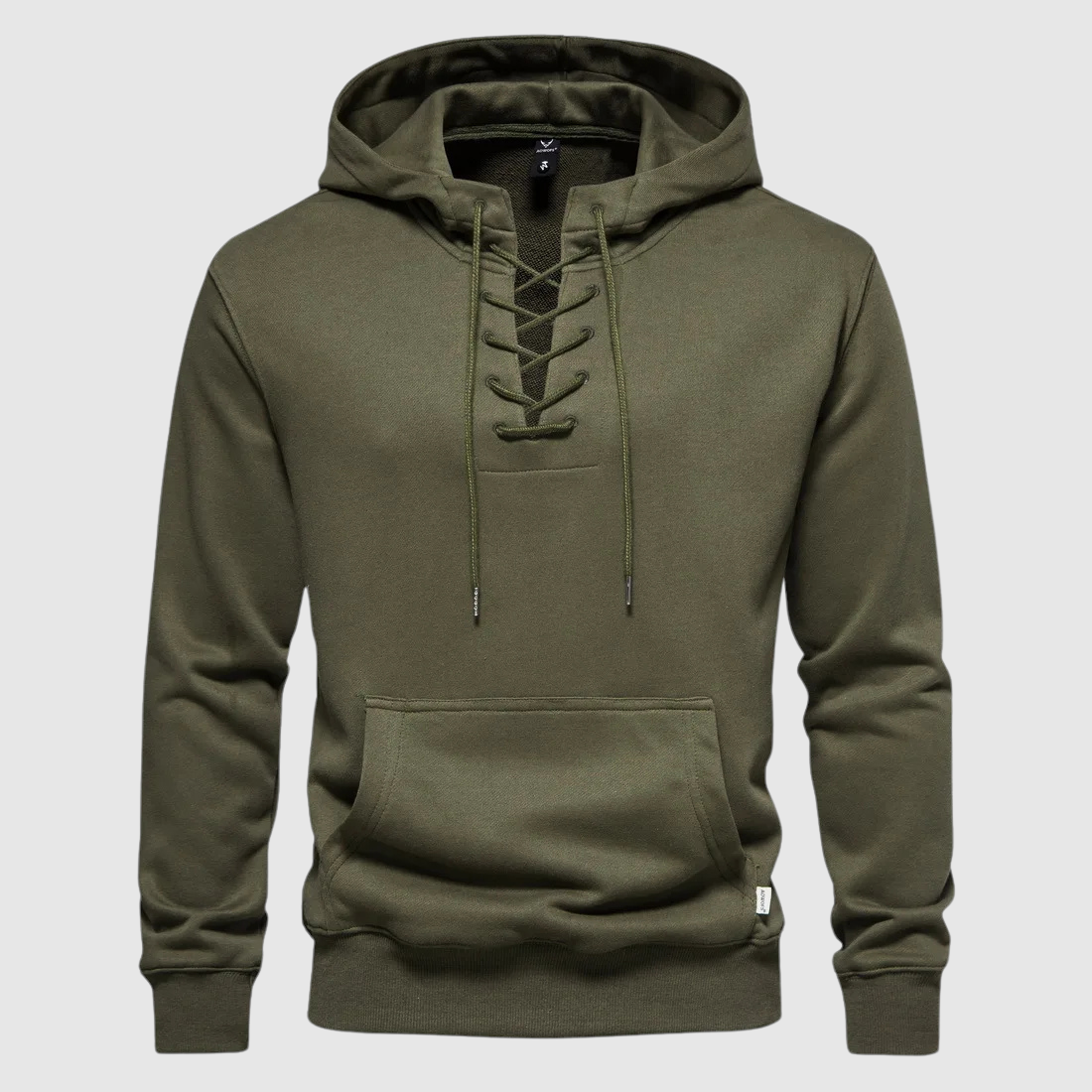 Sweat à capuche Valhalla en coton à lacets