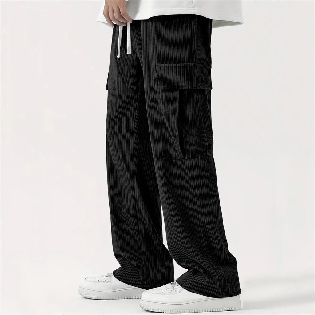 Pantalon de jogging confortable en velours côtelé