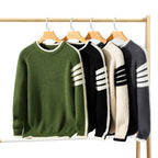 Pull rayé tricoté