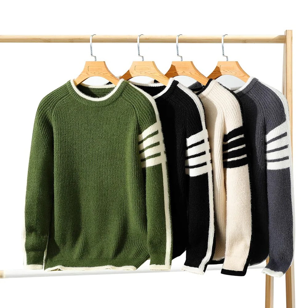 Pull rayé tricoté