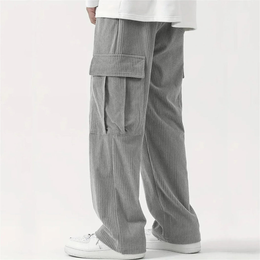 Pantalon de jogging confortable en velours côtelé