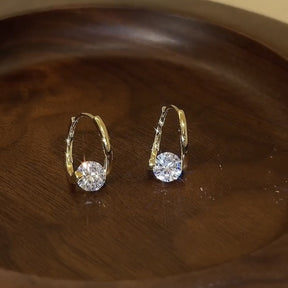 Golden Light Point Hoop