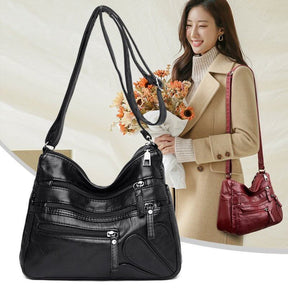 Multilayer Leather Women's Bag