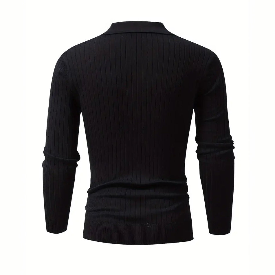 Polo en maille jacquard
