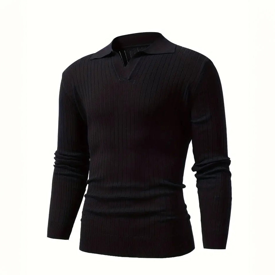 Polo en maille jacquard