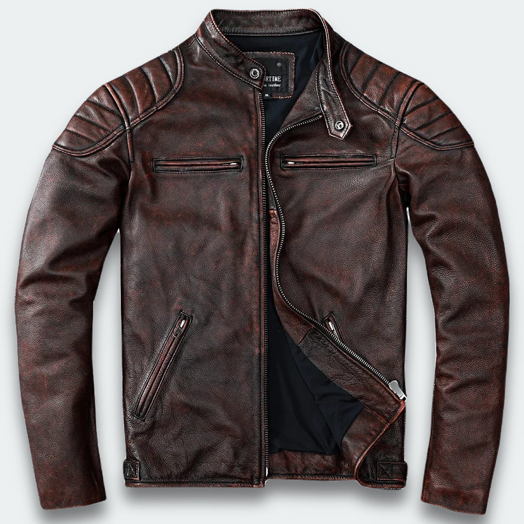 Veste en cuir Rough Rider