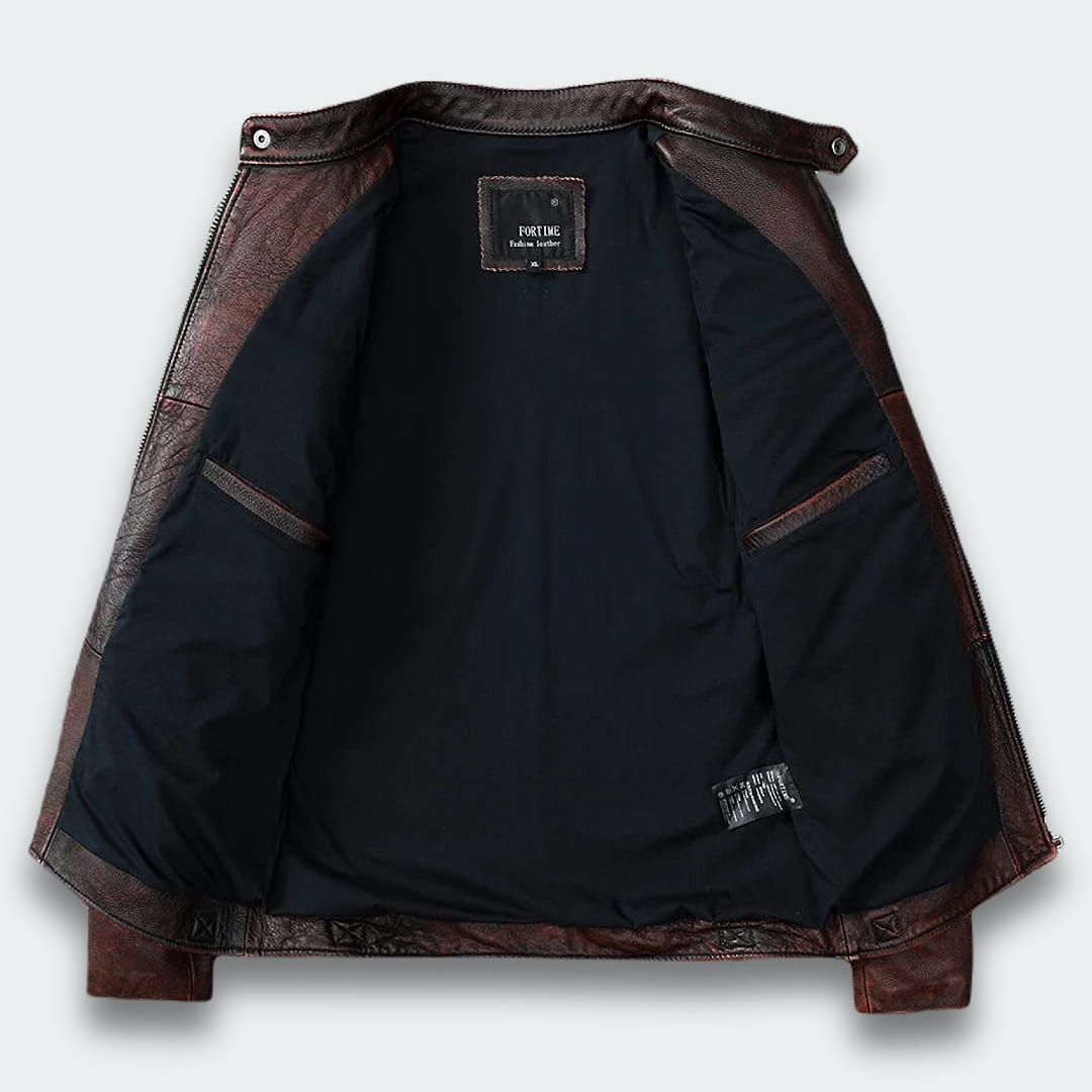 Veste en cuir Rough Rider