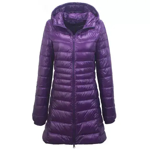 Women's Puffer Goose Down Overcoat - Portable