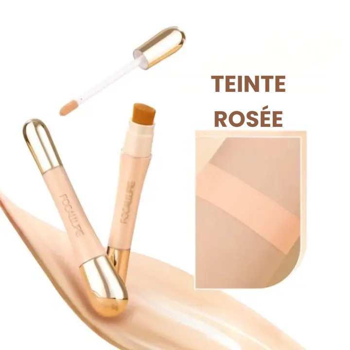 Fond de Teint Focallure 2 En 1 - Anti-Rides (Adaptable à Tous les Types de Peau)