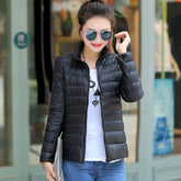 Women's Thermal Goose Down Jacket - Black