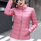 Women's Thermal Goose Down Jacket - Pink