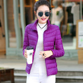 Women's Thermal Goose Down Jacket - Purple