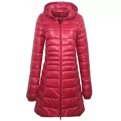 Women's Puffer Goose Down Overcoat - Portable